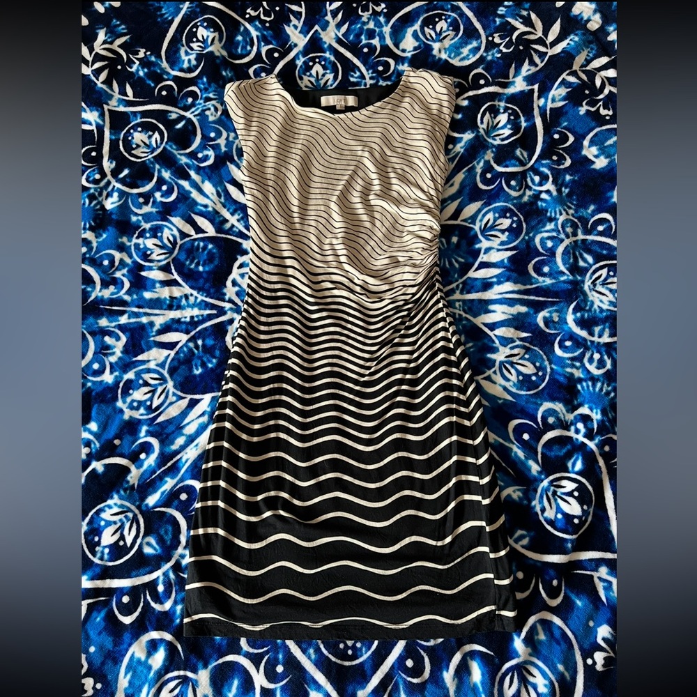 Black and White Striped Dress